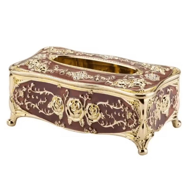 European Style Luxury Tissue Storage Box For Home Hospitality 4