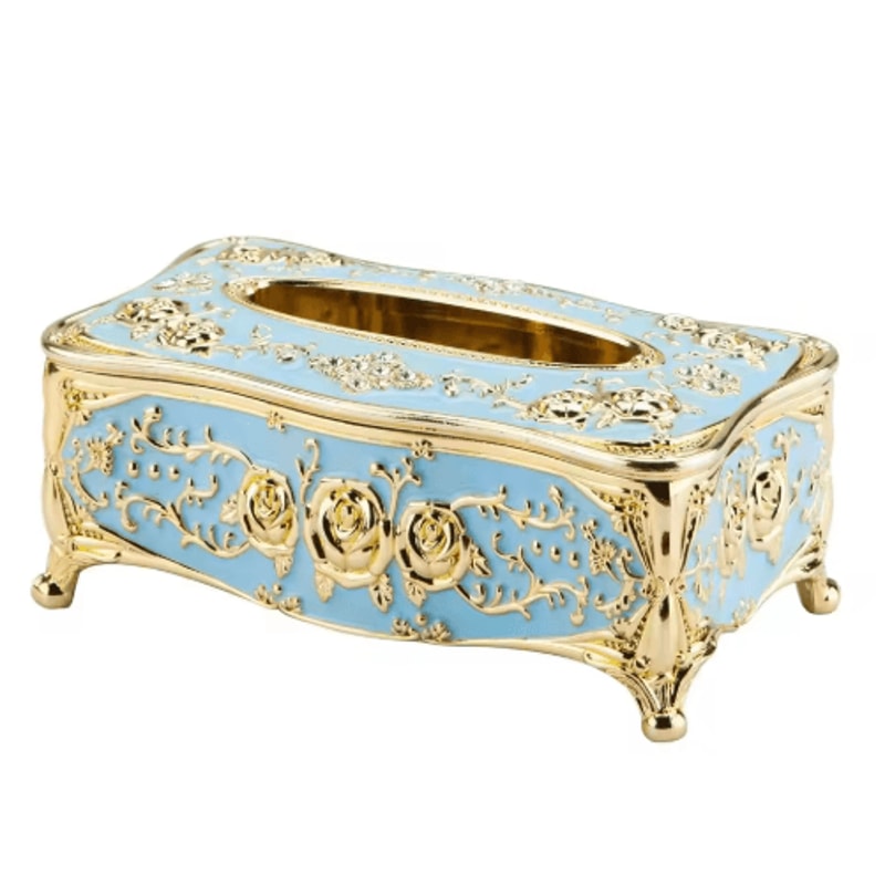 European Style Luxury Tissue Storage Box For Home Hospitality 5