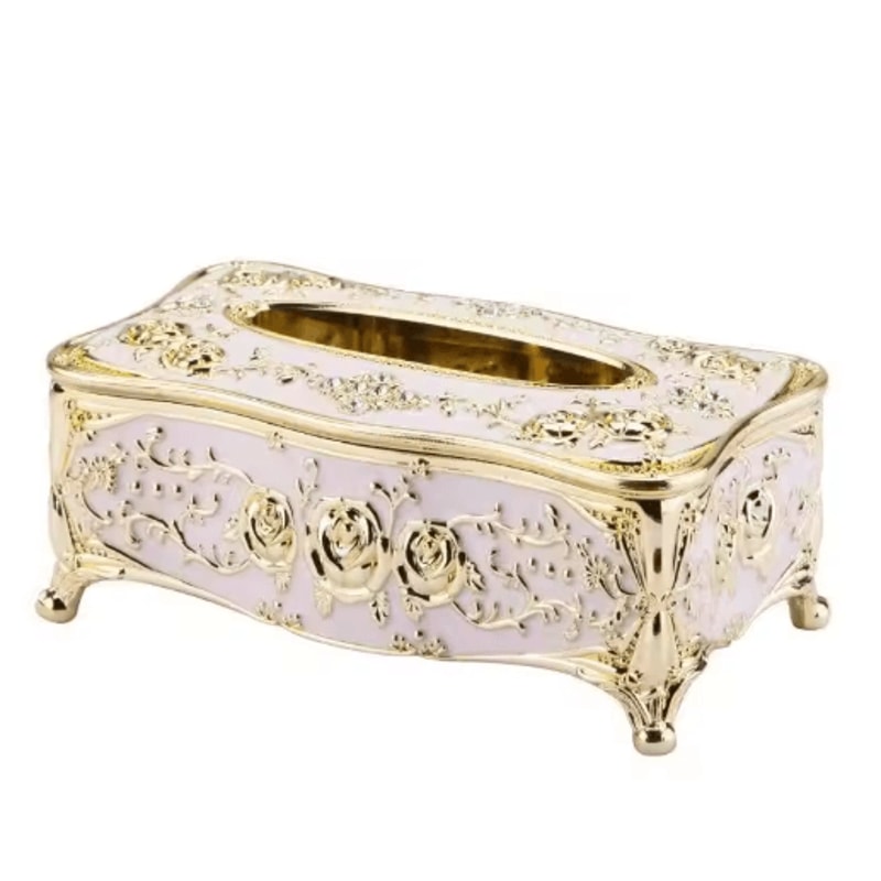European Style Luxury Tissue Storage Box For Home Hospitality 7