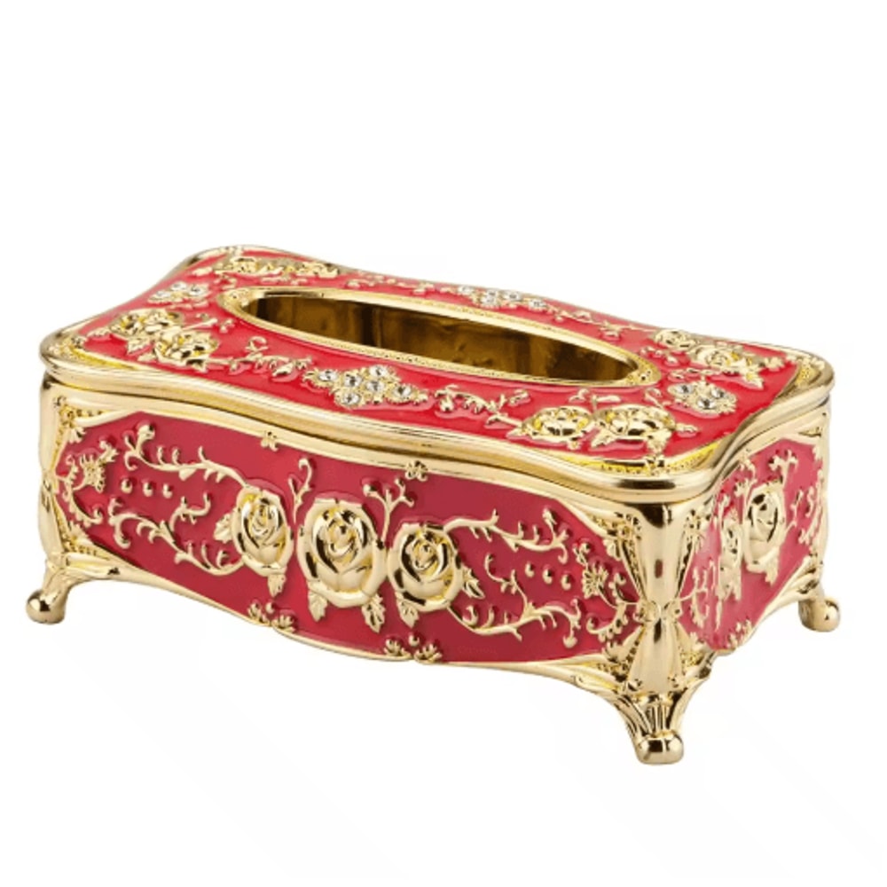 European Style Luxury Tissue Storage Box For Home Hospitality 8