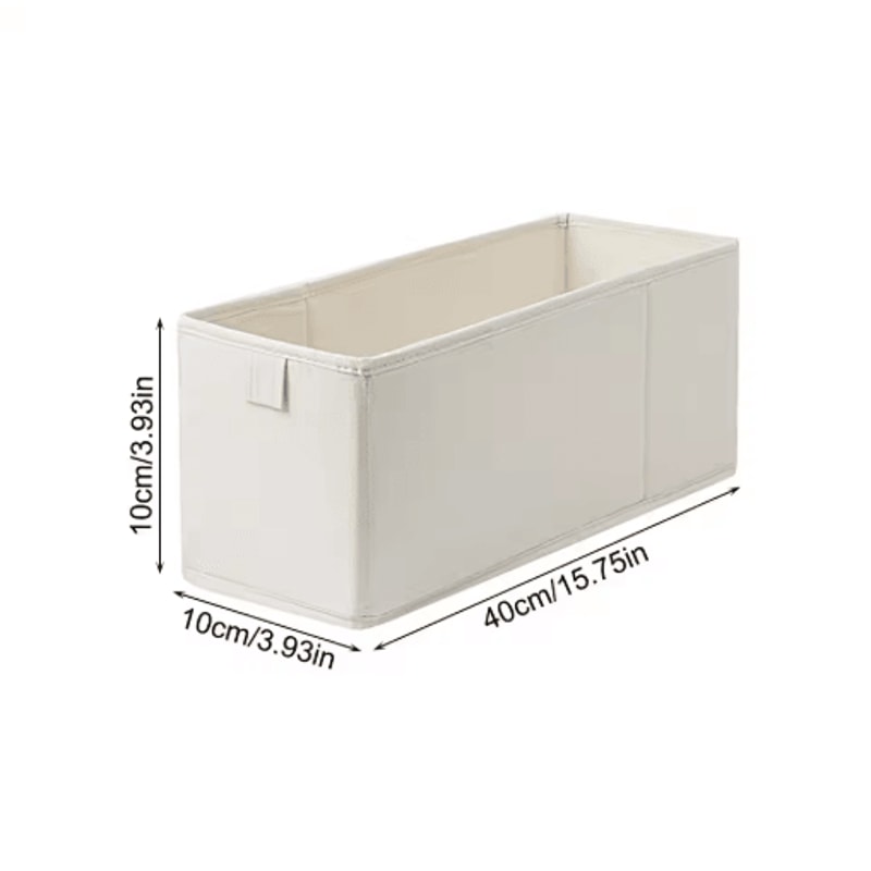 Long Foldable Fabric Storage Bin Drawer Organizer For Socks Underwear 1