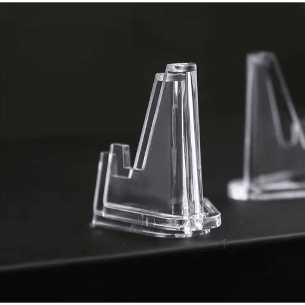 10Piece Clear Acrylic Coin Display Stand Easel Set 4