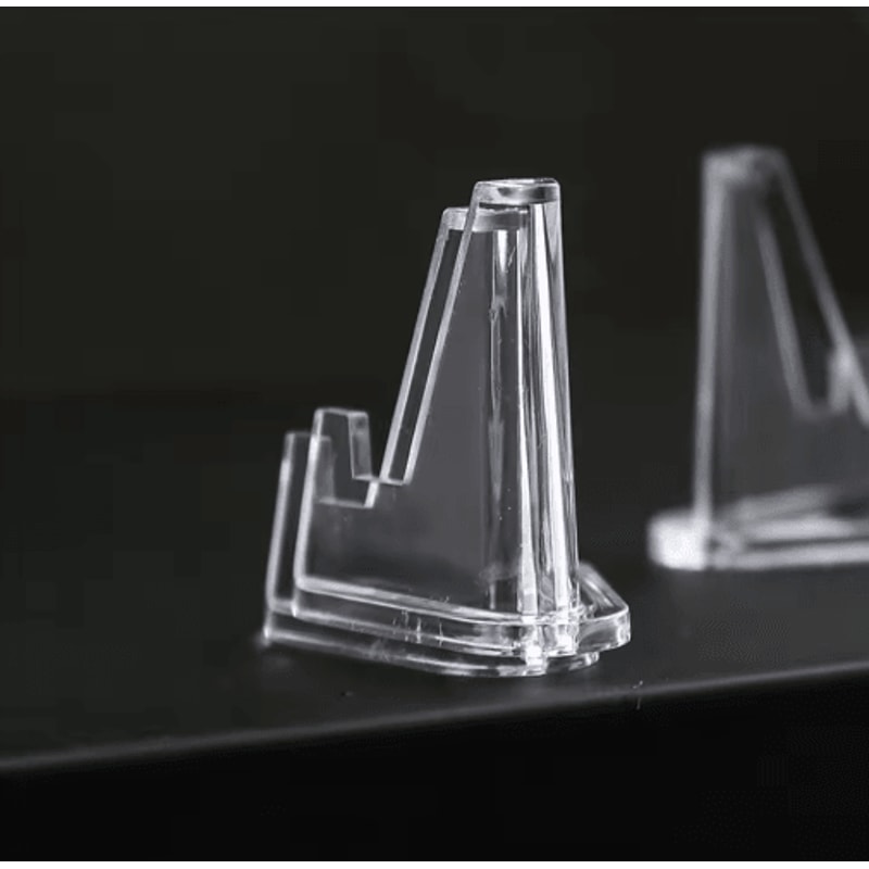 10Piece Clear Acrylic Coin Display Stand Easel Set 4