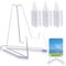 10Piece Clear Acrylic Coin Display Stand Easel Set 8