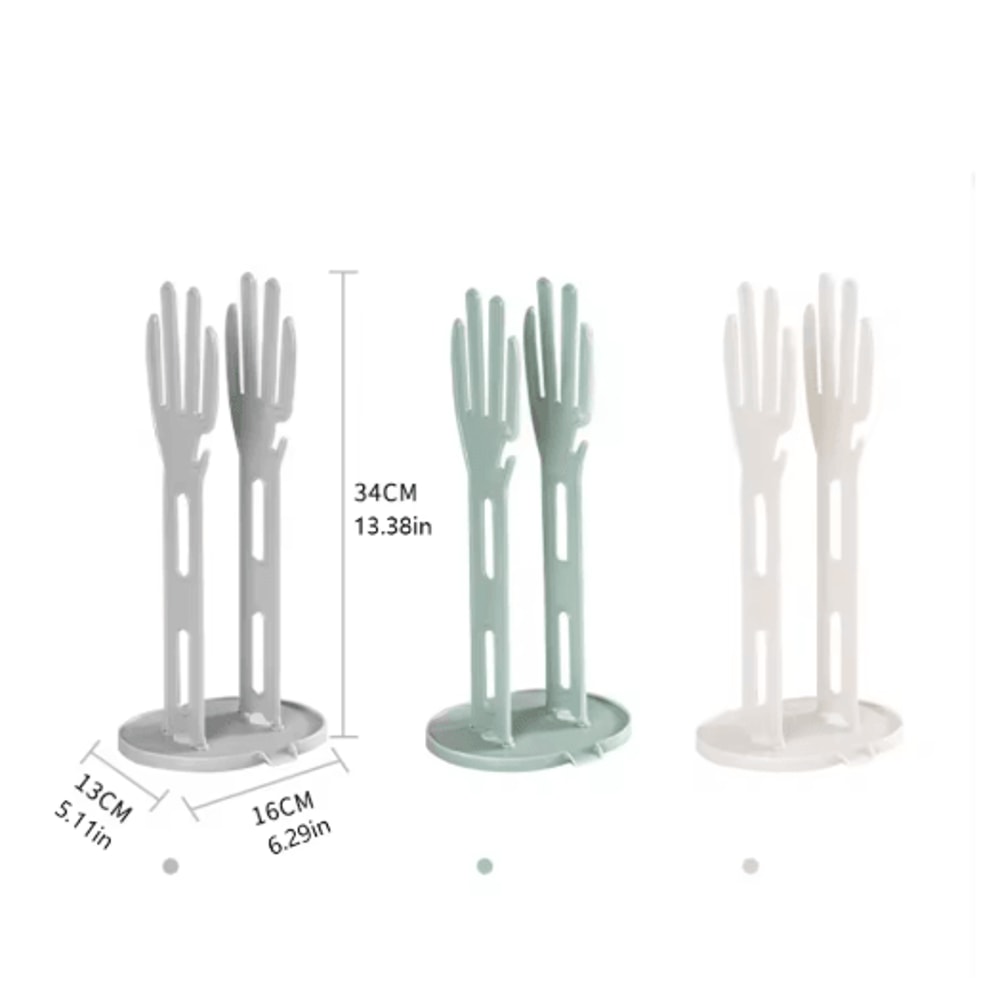 Kitchen Glove Stand Holder Rubber Glove Dryer Rack For Sink Countertop 4