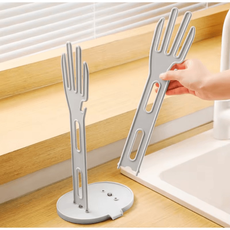 Kitchen Glove Stand Holder Rubber Glove Dryer Rack For Sink Countertop 5