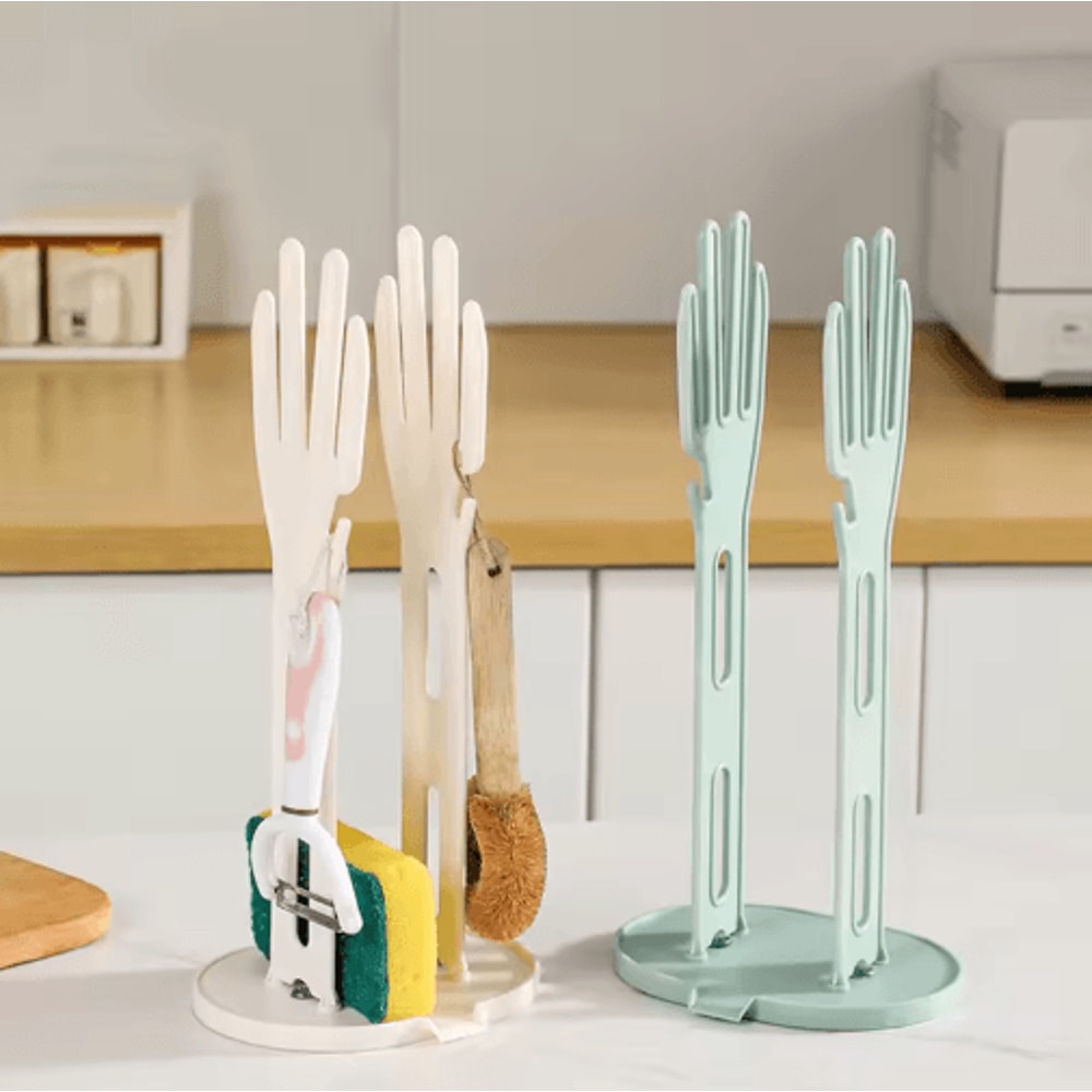 Kitchen Glove Stand Holder Rubber Glove Dryer Rack For Sink Countertop 6