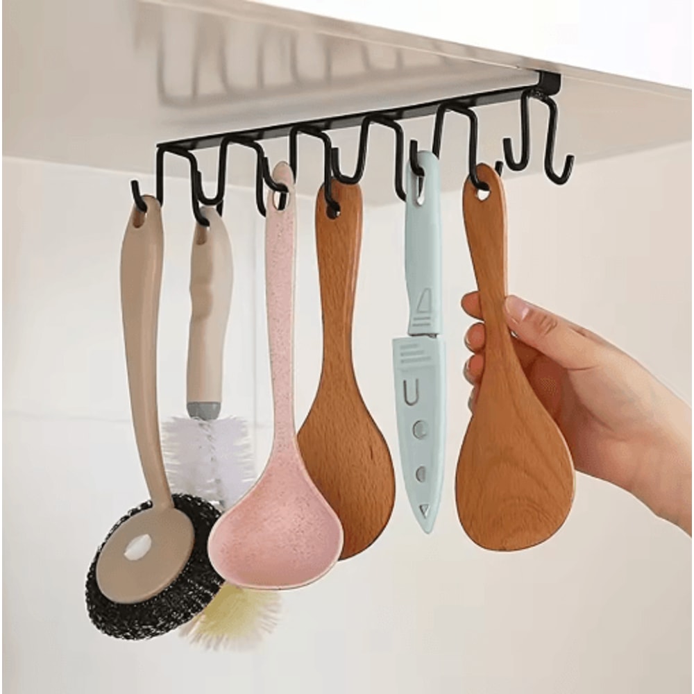 Under Cabinet Mug Hook Rack With 6 Or 12 Hanging Hooks 3
