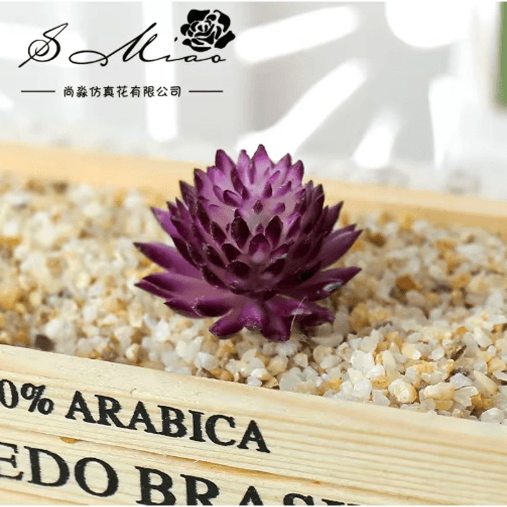 Lovely Mini Artificial Succulent Lotus Plant Decorative Ornament 1