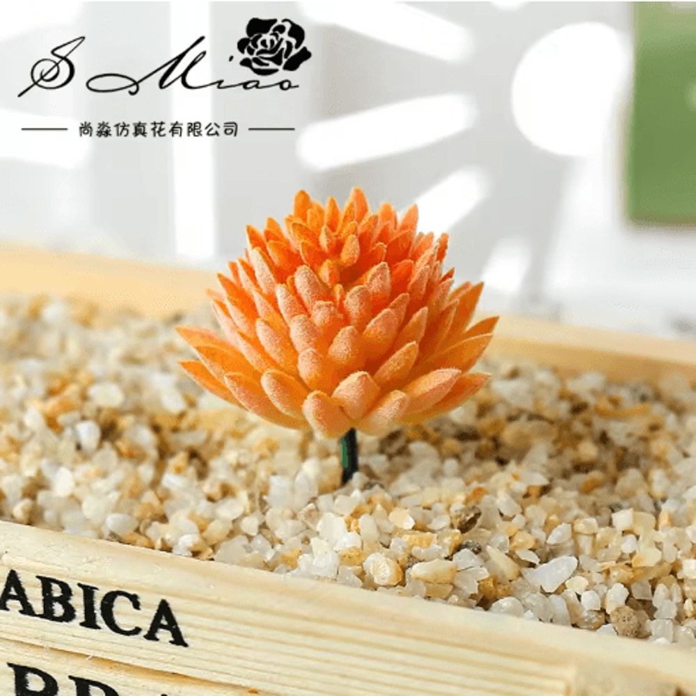 Lovely Mini Artificial Succulent Lotus Plant Decorative Ornament 6