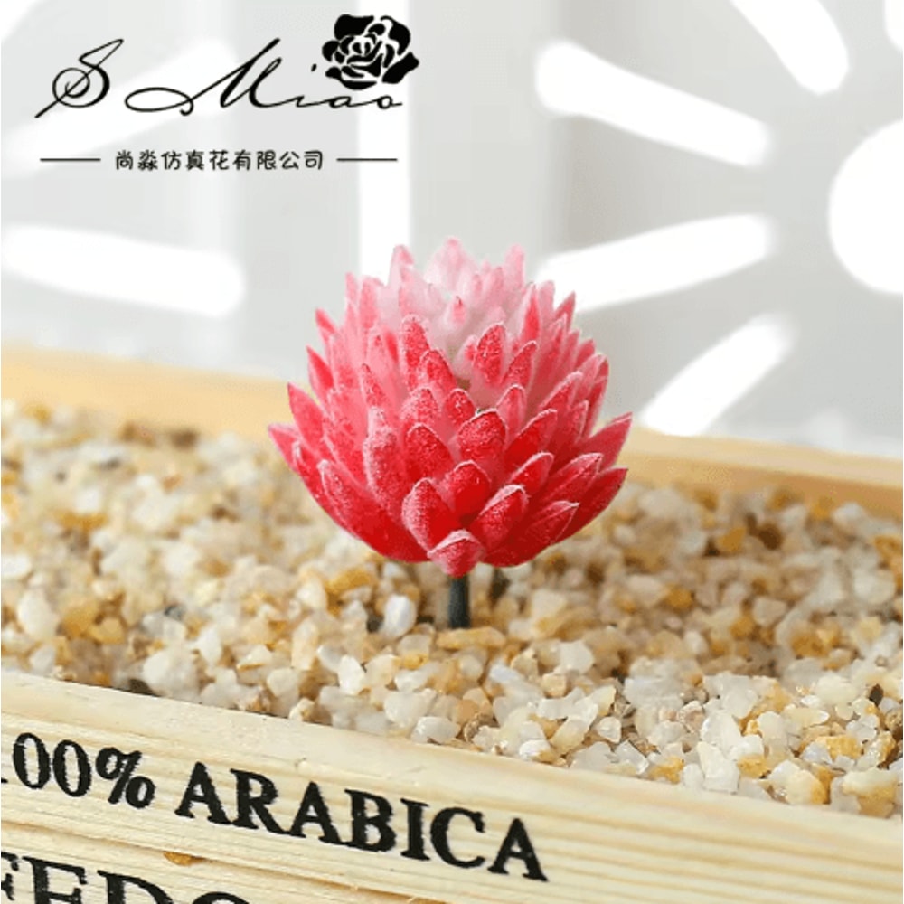 Lovely Mini Artificial Succulent Lotus Plant Decorative Ornament 9