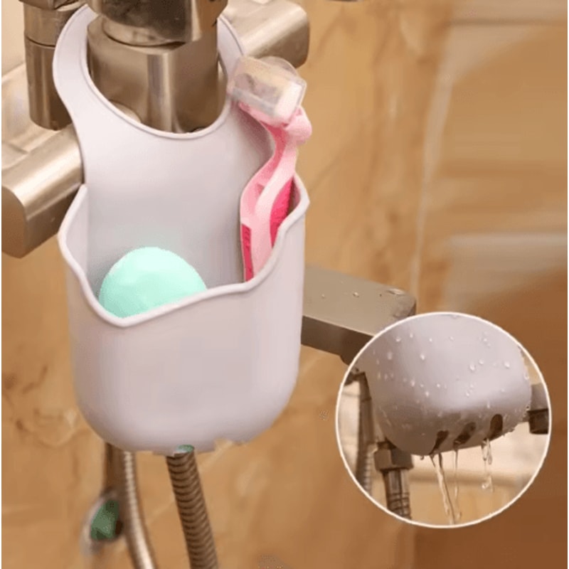 Hanging Sink Drain Rack Kitchen Storage Basket Sponge Holder 9