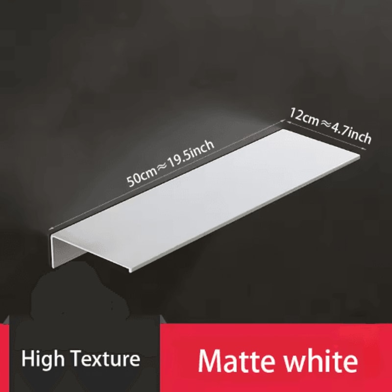 NoDrilling White Wall Shower Kitchen Storage Rack 1