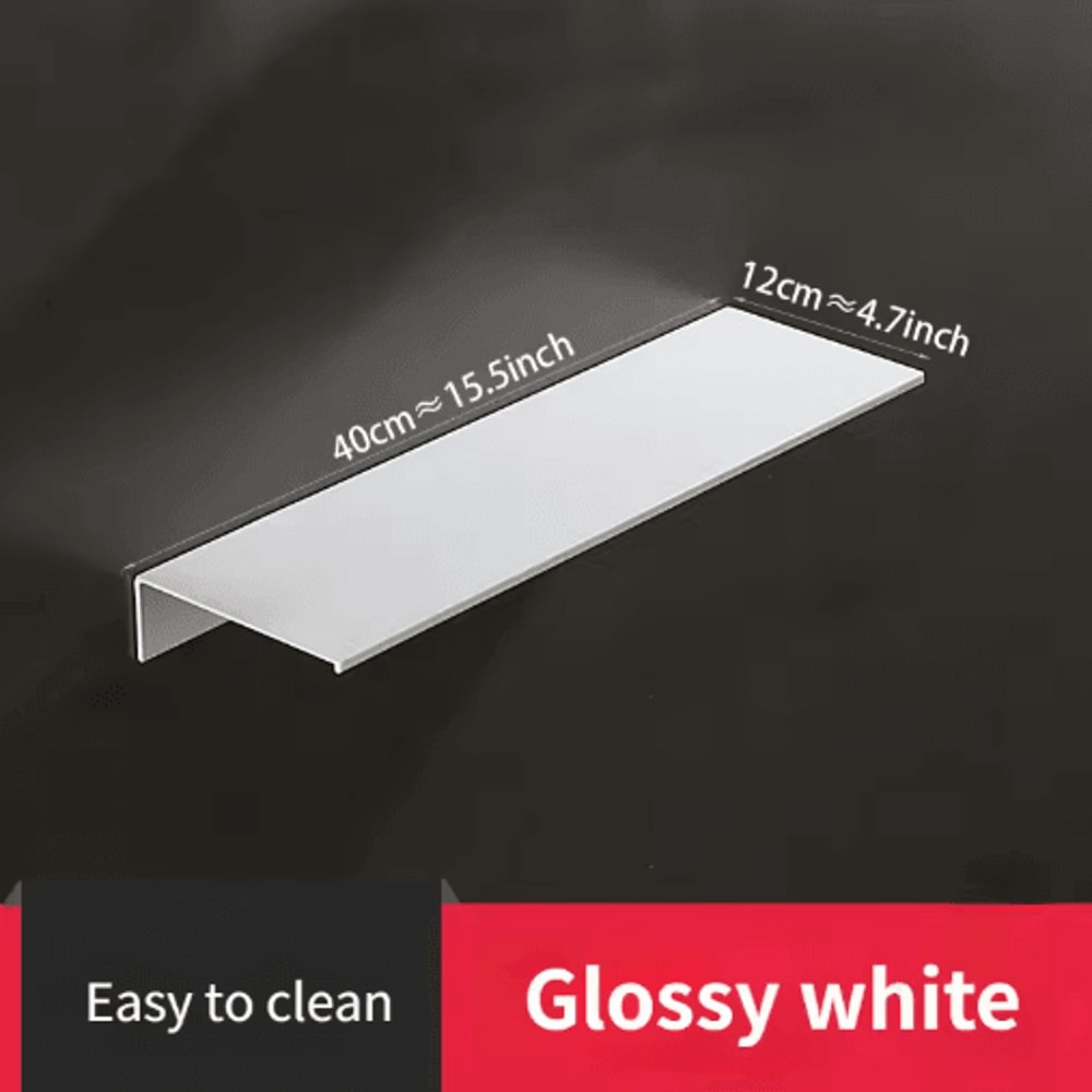 NoDrilling White Wall Shower Kitchen Storage Rack 10