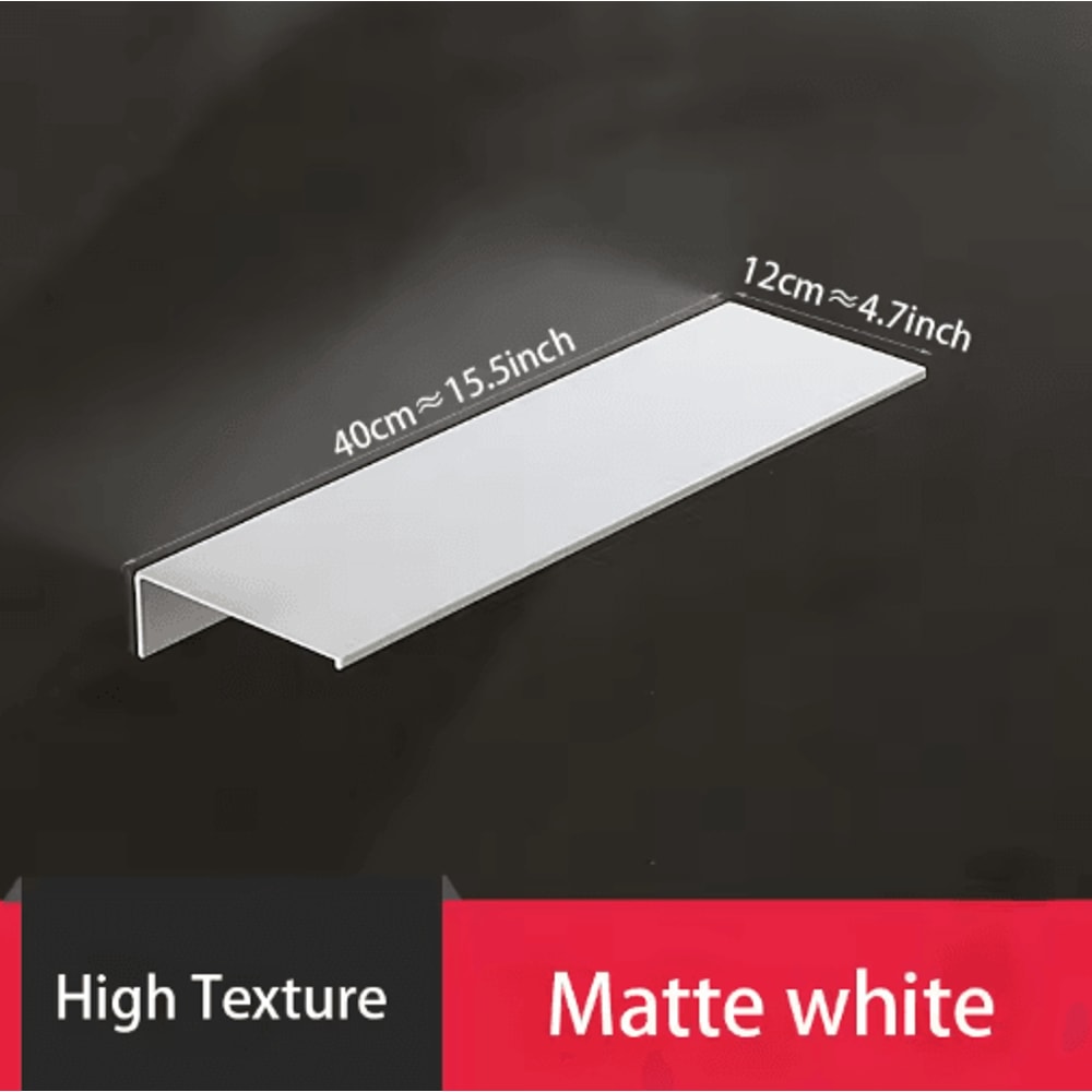 NoDrilling White Wall Shower Kitchen Storage Rack 3