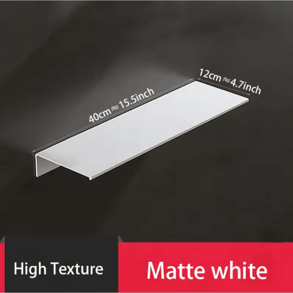 NoDrilling White Wall Shower Kitchen Storage Rack 4