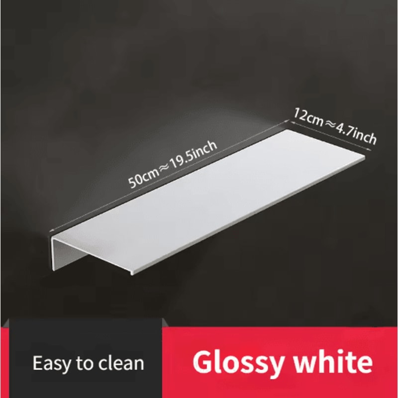 NoDrilling White Wall Shower Kitchen Storage Rack 9