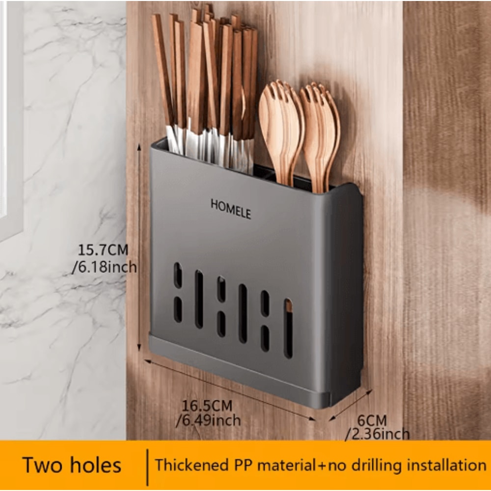 Multifunctional Flatware Organizer With Detachable Drain Base 4