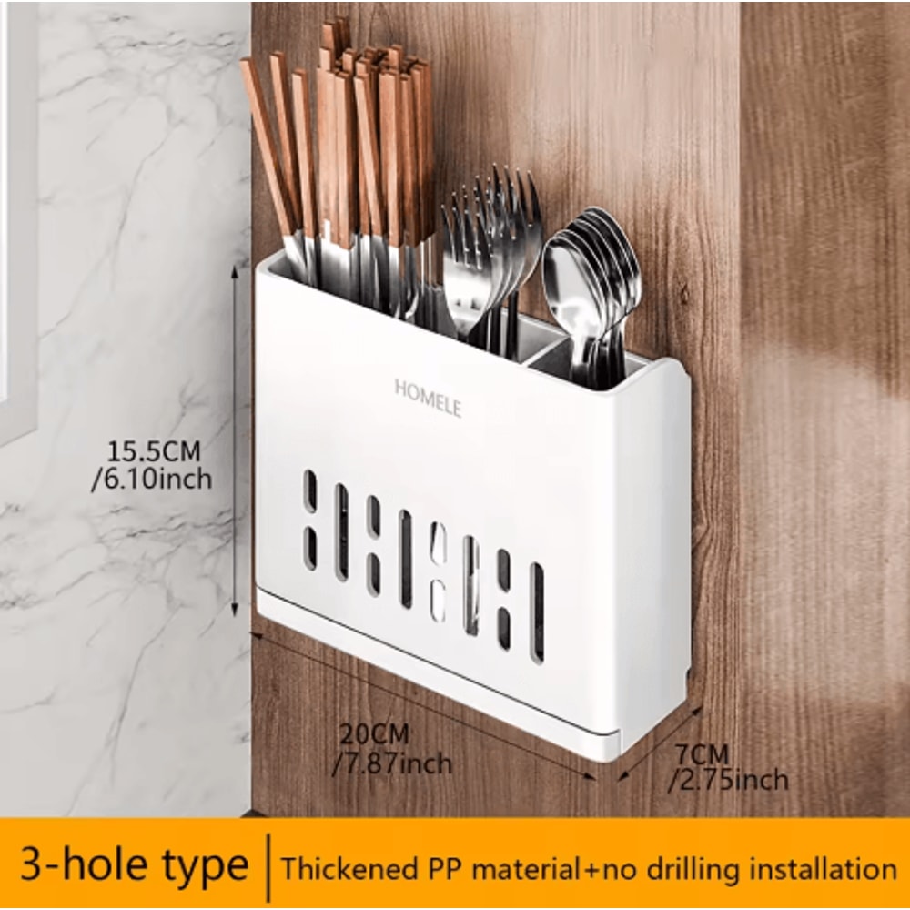 Multifunctional Flatware Organizer With Detachable Drain Base 8