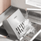 Multifunctional Flatware Organizer With Detachable Drain Base 11