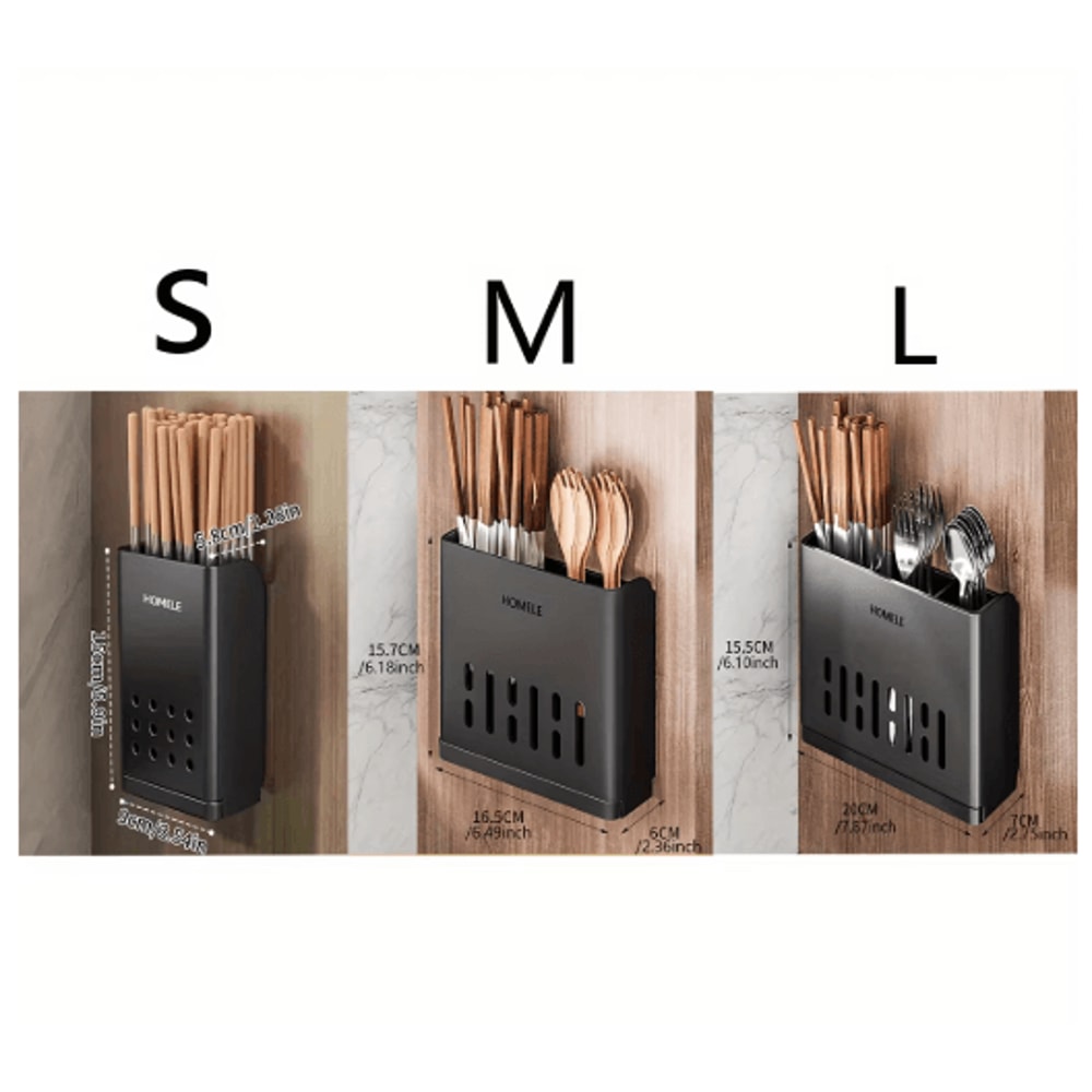 Multifunctional Flatware Organizer With Detachable Drain Base 13