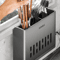 Multifunctional Flatware Organizer With Detachable Drain Base 0