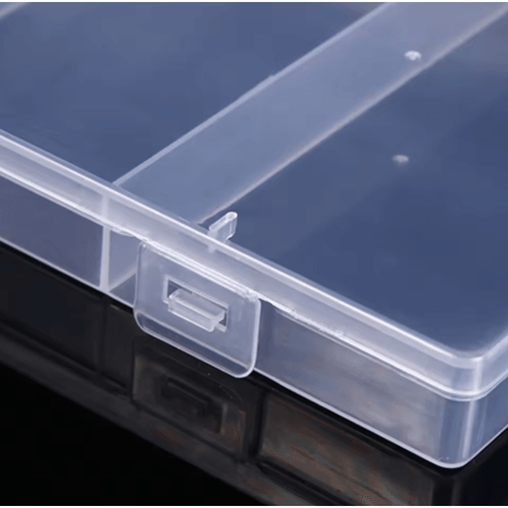 Transparent Plastic Jewelry Craft Organizer Storage Box 2