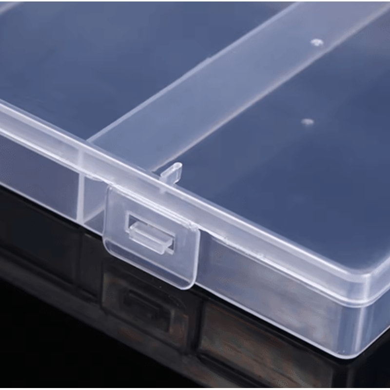 Transparent Plastic Jewelry Craft Organizer Storage Box 2