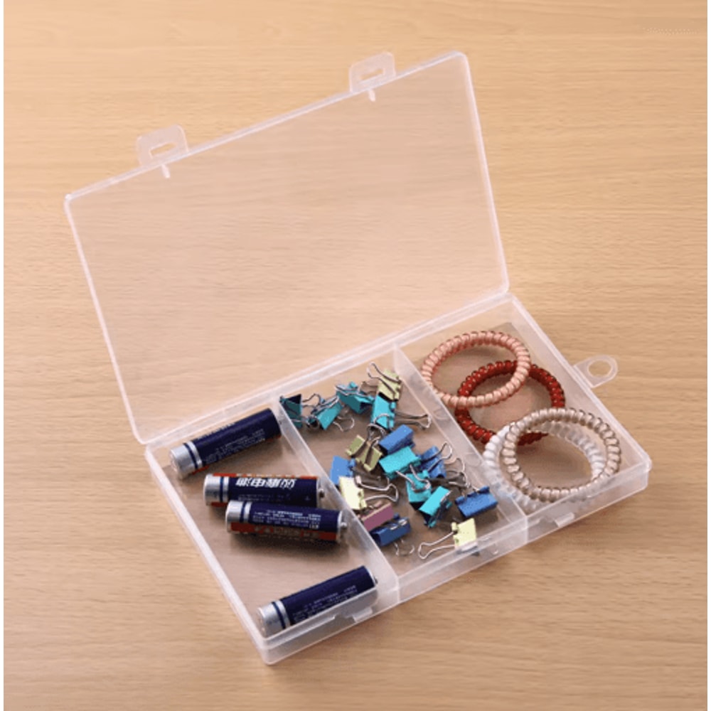 Transparent Plastic Jewelry Craft Organizer Storage Box 3