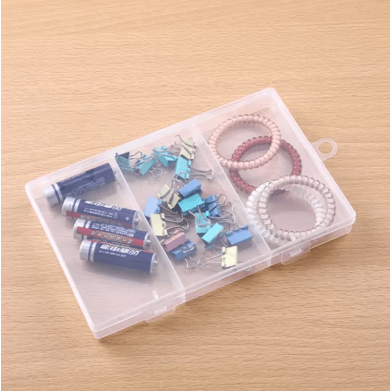 Transparent Plastic Jewelry Craft Organizer Storage Box 4