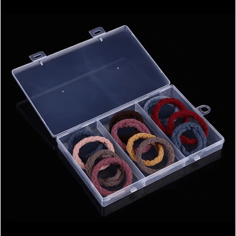 Transparent Plastic Jewelry Craft Organizer Storage Box 5