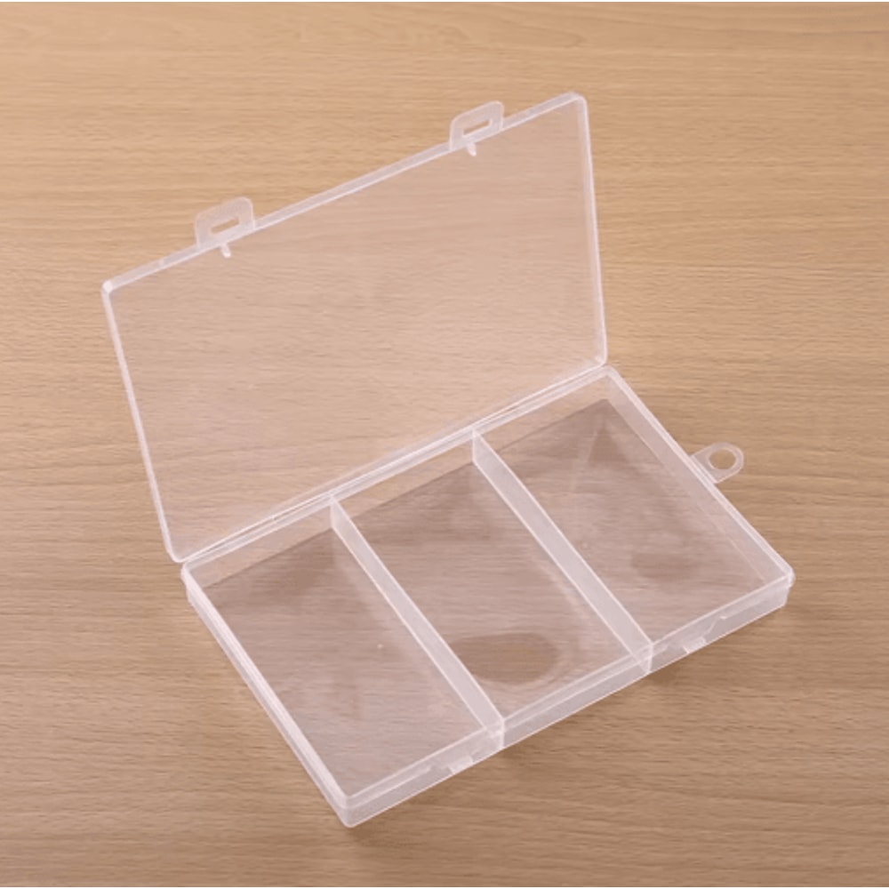 Transparent Plastic Jewelry Craft Organizer Storage Box 0