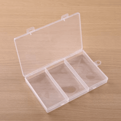 transparent plastic jewelry & craft organizer storage box