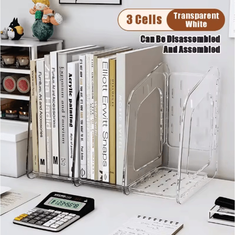 ClearView A4 Acrylic Vertical File Organizer For Desk Office 1