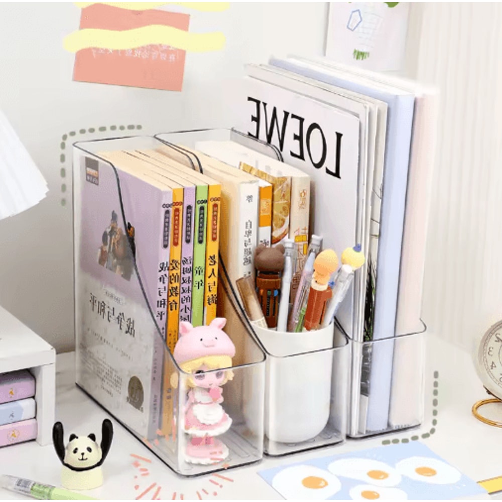 ClearView A4 Acrylic Vertical File Organizer For Desk Office 8