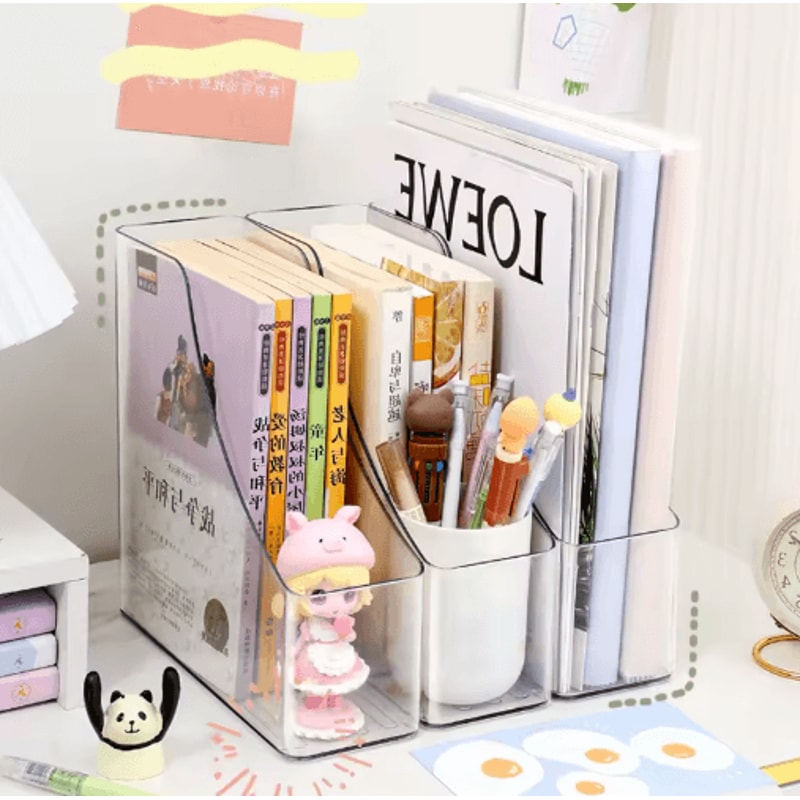 ClearView A4 Acrylic Vertical File Organizer For Desk Office 8
