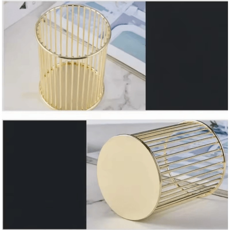 Executive Metal Desk Pen Holder For Office Study Organization 7