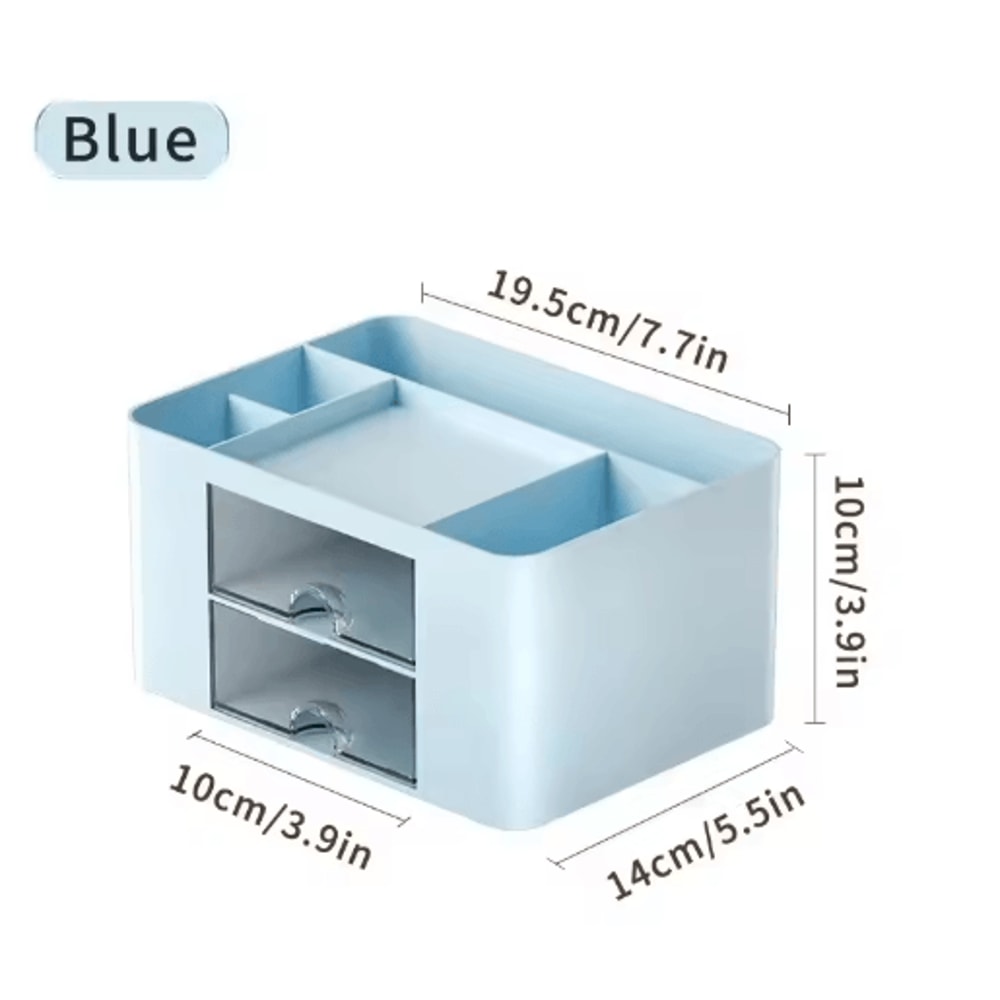 DualDrawer MultiFunctional Desk Organizer With 2 Storage Drawers 6