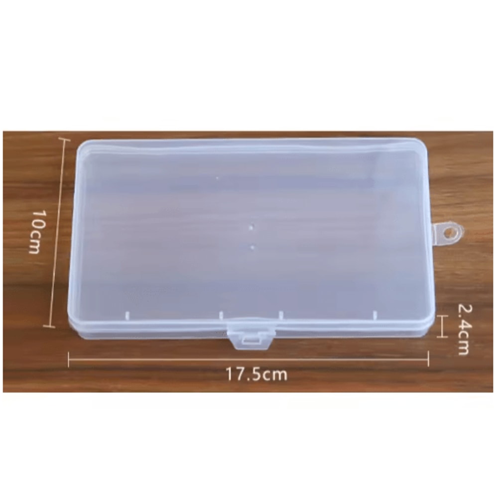 ClearMini Transparent Stationery Storage Box For Desk Organization 1