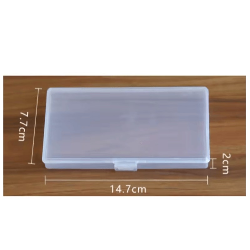 ClearMini Transparent Stationery Storage Box For Desk Organization 2