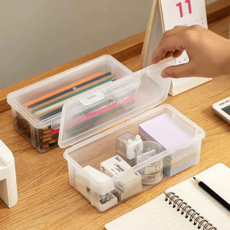 CarryEase Portable Desktop Pencil Case Office Supplies Storage Box 5