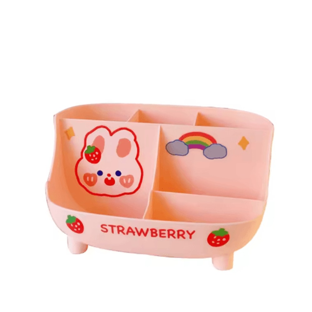 SweetHeart Large Capacity Cute Stationery Storage Box For Desk Organization 4