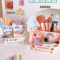 SweetHeart Large Capacity Cute Stationery Storage Box For Desk Organization 6