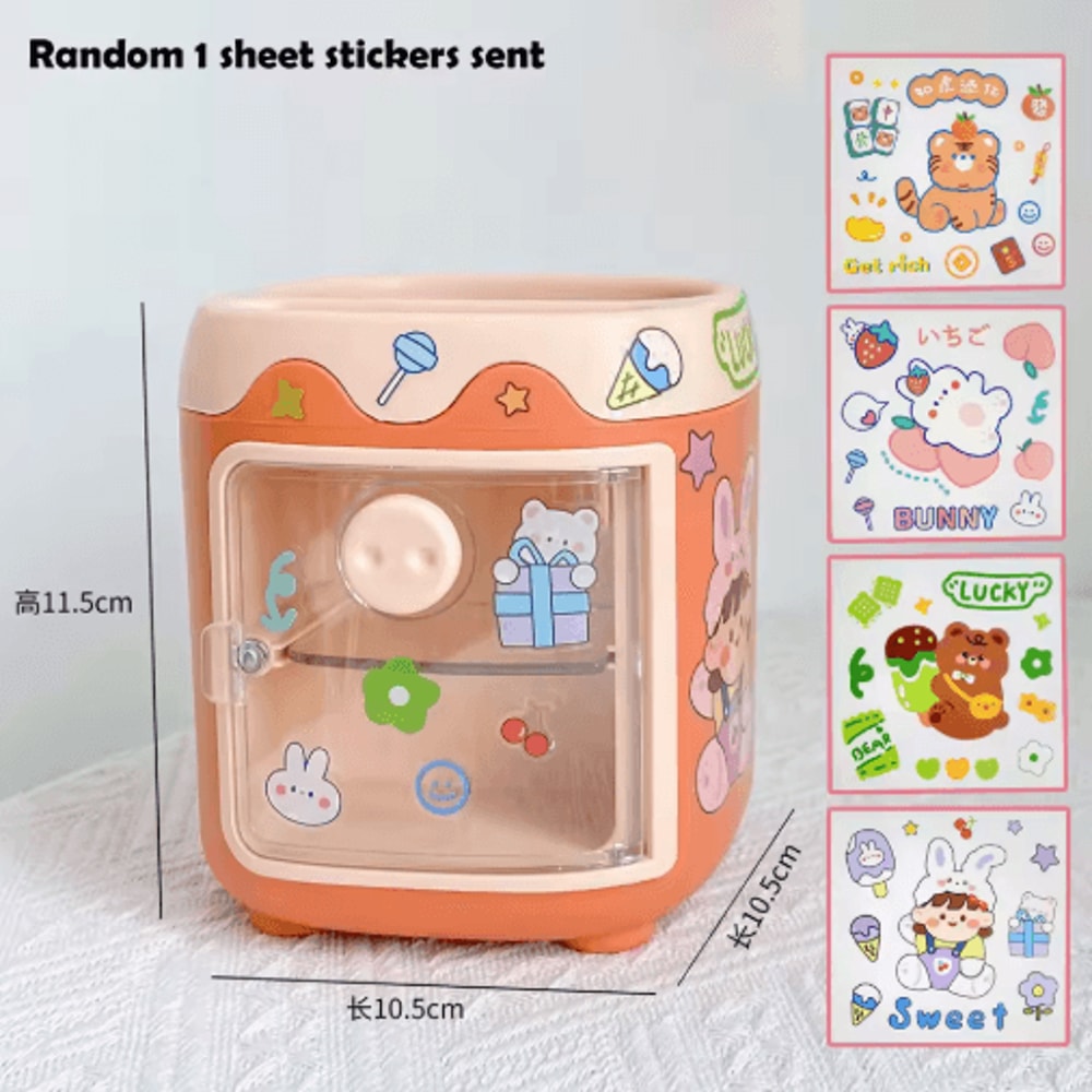 Kawaii Large Pen Holder Multifunction Desk Organizer For Stationery And Makeup 1