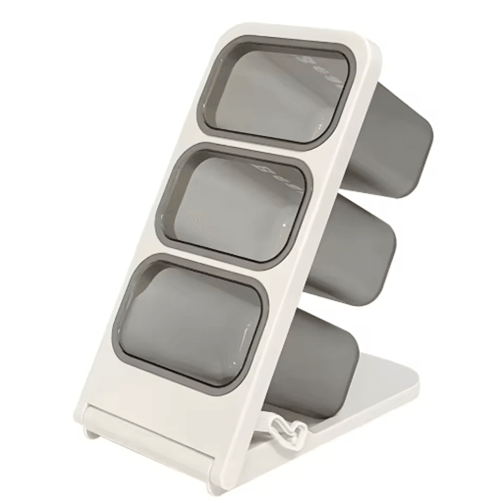 FlexiStore Foldable MultiCompartment Desk Organizer For Pens Tea Coffee Pods 1