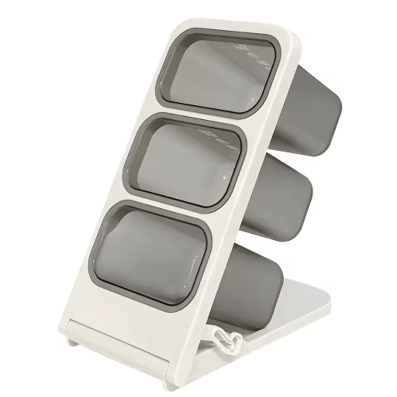 FlexiStore Foldable MultiCompartment Desk Organizer For Pens Tea Coffee Pods 1