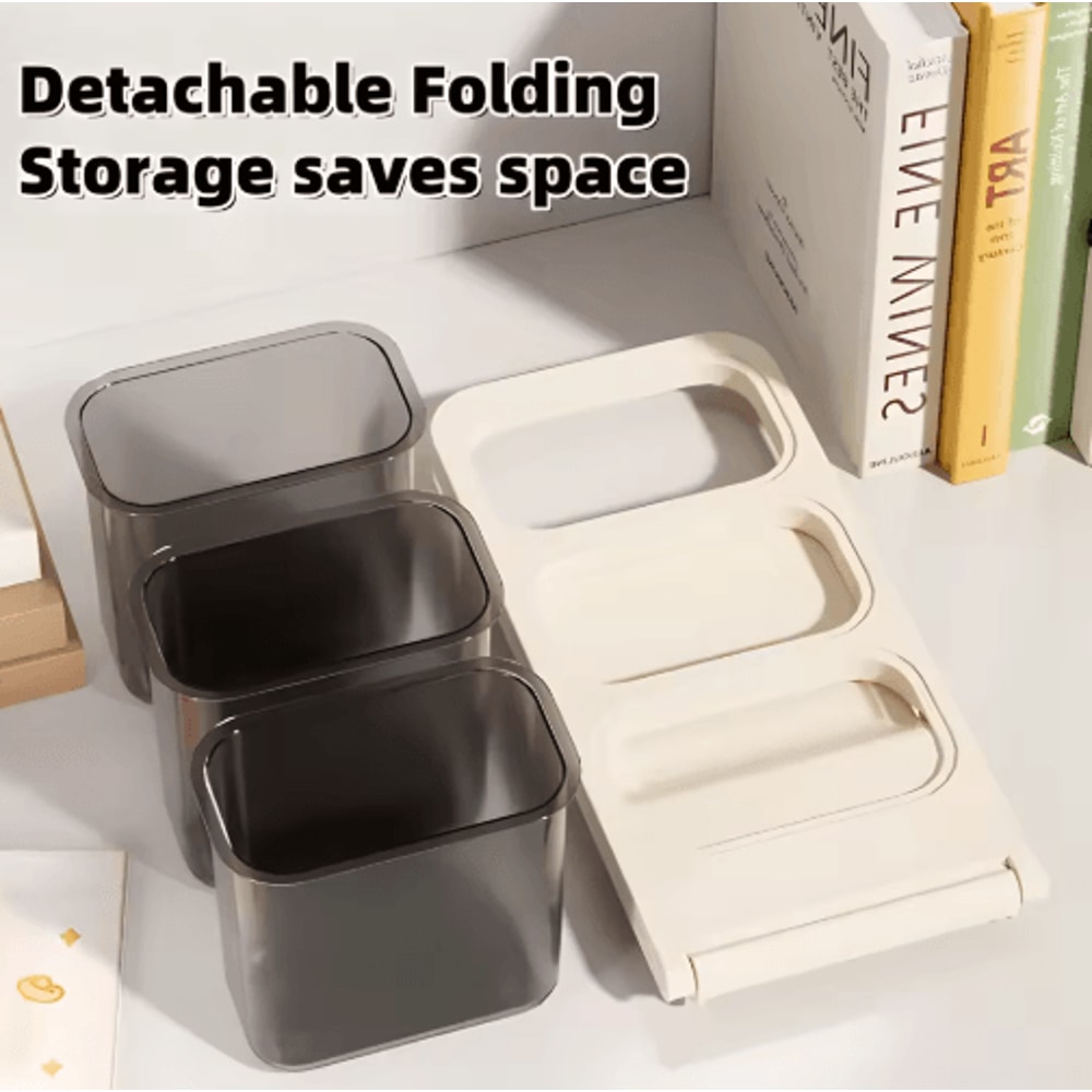 FlexiStore Foldable MultiCompartment Desk Organizer For Pens Tea Coffee Pods 3