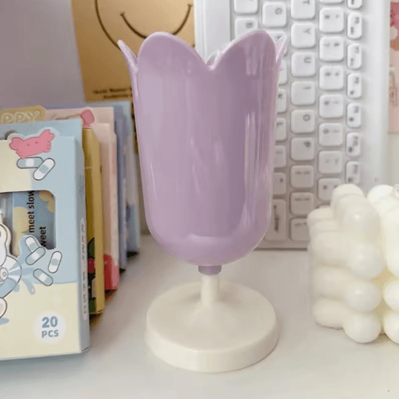 INS Tulip Plastic Pen Holder Desktop Storage Bucket Organizer 2