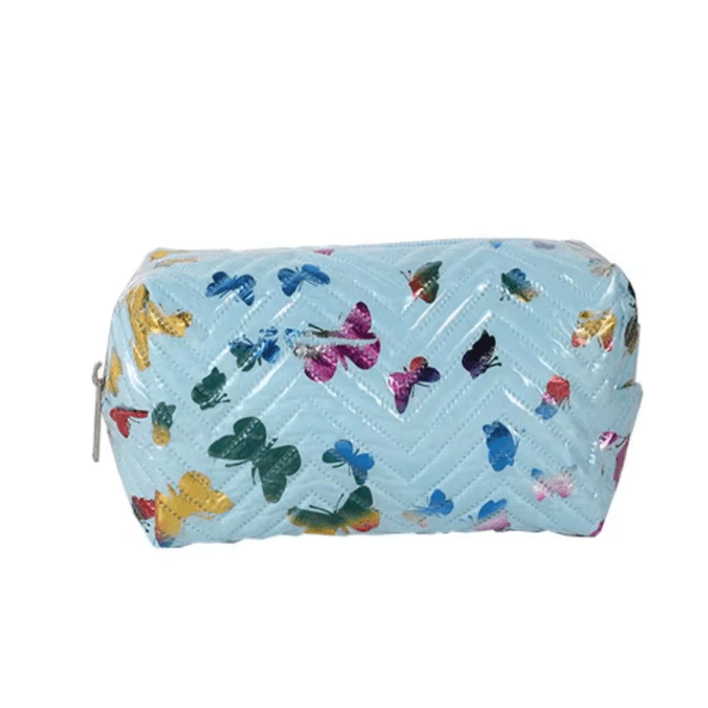 Glossy Butterfly PU Leather Pencil Case For Office Study 4