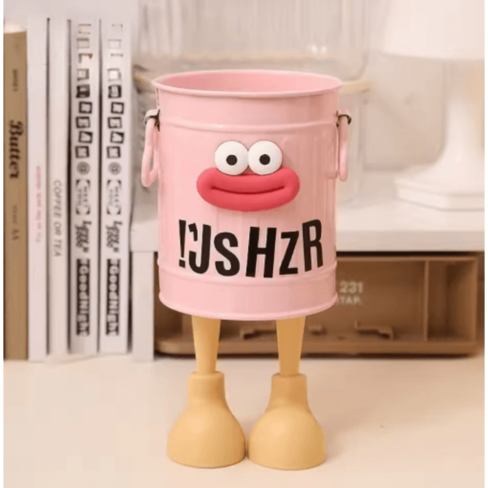 FunCartoon Desk Pen Holder With Random Letter Stickers 2